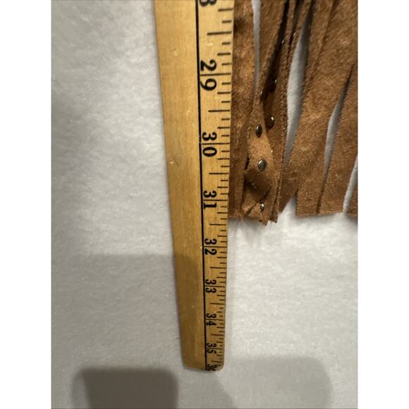 Brown Suede Fringe Vest - Picture 7 of 7